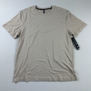 Leg3nd Inspire T Shirt Men Large Active Training Gym Short Sleeve Beige Train